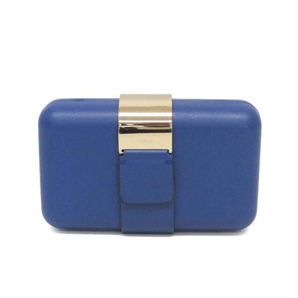 Furla Women's Leather Clutch BagShoulder Bag Royal Blue